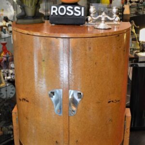 Art Deco Dufet / Barschrank aus Vogelaugenahorn