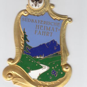 Autoplakette "Südbayerische Heimatfahrt 1966"